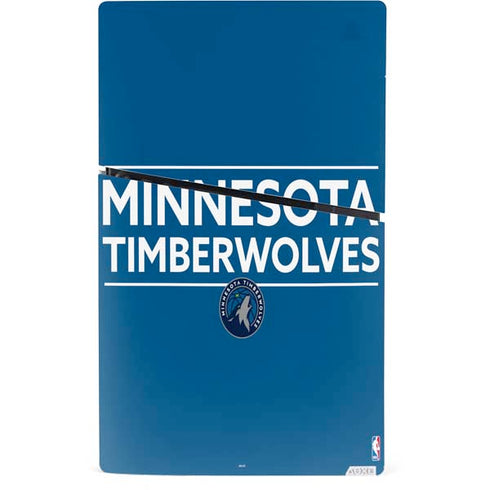 NBA Minnesota Timberwolves Standard - Blue PS5 Slim Digital Edition Console Skin