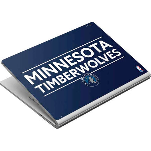 NBA Minnesota Timberwolves Standard - Navy Blue Surface Book Skin