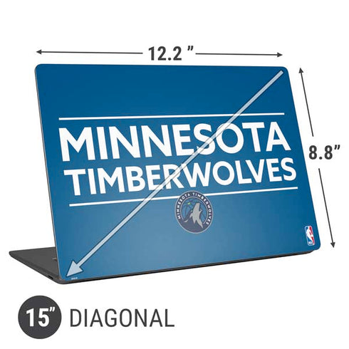 NBA Minnesota Timberwolves Standard - Blue Universal Laptop 15in (12.2 x 8.8in) Skin