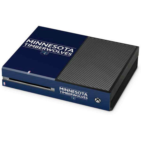 NBA Minnesota Timberwolves Standard - Navy Blue Xbox One Console Skin