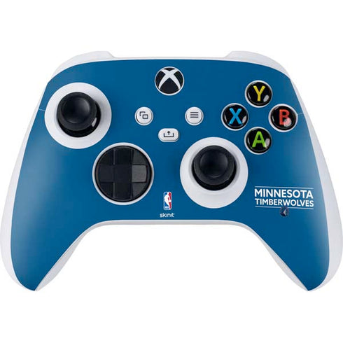 NBA Minnesota Timberwolves Standard - Blue Xbox Series S Controller Skin