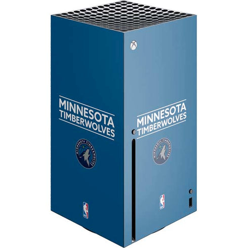 NBA Minnesota Timberwolves Standard - Blue Xbox Series X Console Skin