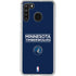 NBA Minnesota Timberwolves Standard - Navy Blue Galaxy A21 Clear Case