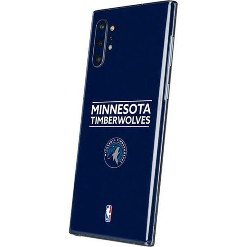 NBA Minnesota Timberwolves Standard - Navy Blue Galaxy Note 10 Plus Skin