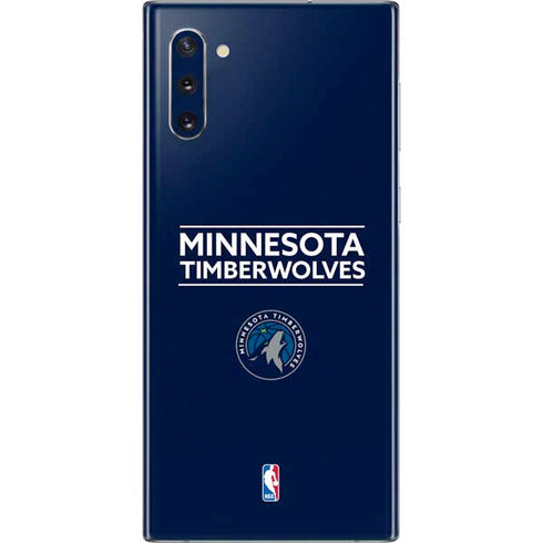 NBA Minnesota Timberwolves Standard - Navy Blue Galaxy Note 10 Skin