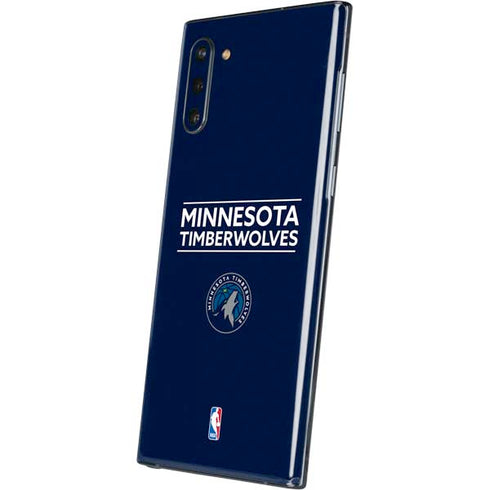 NBA Minnesota Timberwolves Standard - Navy Blue Galaxy Note 10 Skin