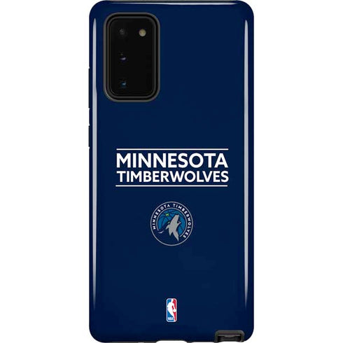 NBA Minnesota Timberwolves Standard - Navy Blue Galaxy Note20 5G Pro Case