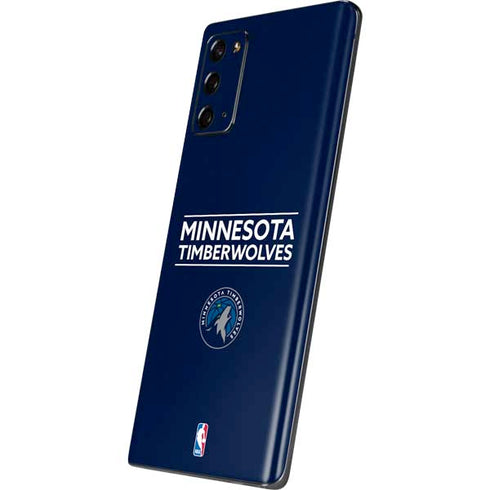 NBA Minnesota Timberwolves Standard - Navy Blue Galaxy Note20 5G Skin