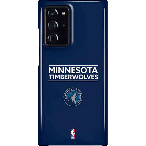 NBA Minnesota Timberwolves Standard - Navy Blue Galaxy Note20 Ultra 5G Lite Case