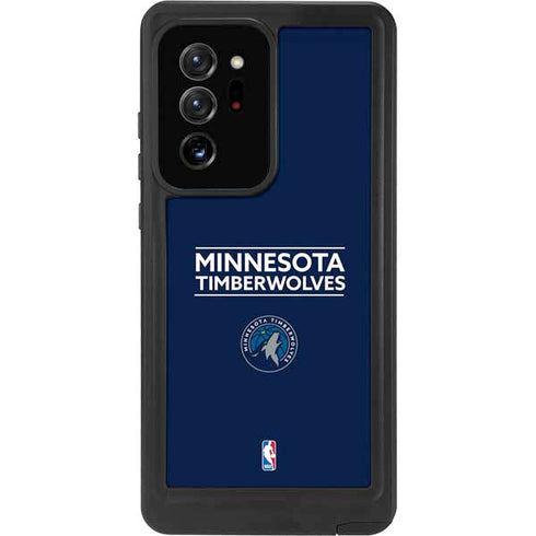 NBA Minnesota Timberwolves Standard - Navy Blue Galaxy Note20 Ultra 5G Waterproof Case