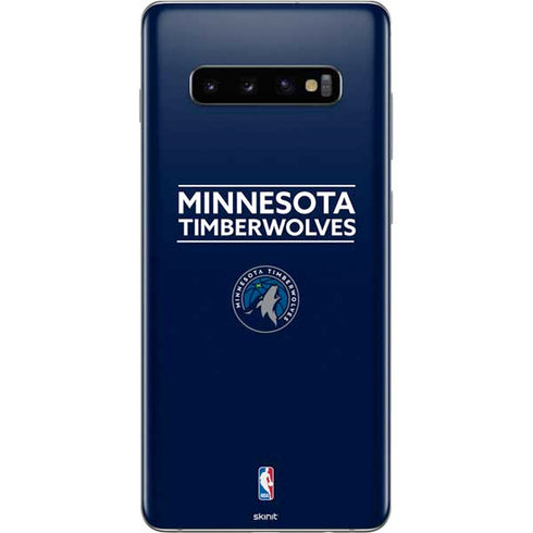 NBA Minnesota Timberwolves Standard - Navy Blue Galaxy S10 Plus Skin
