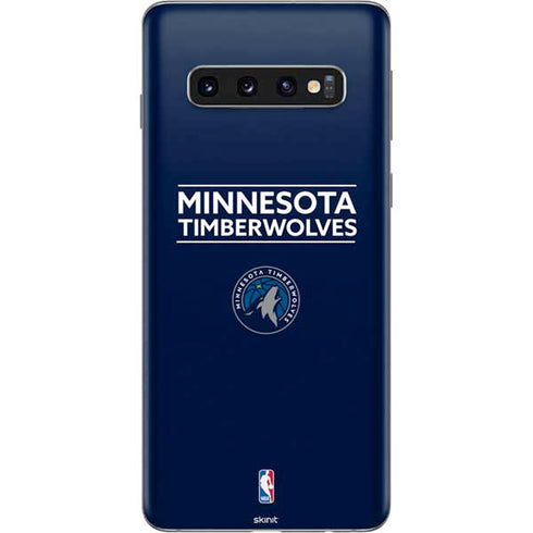 NBA Minnesota Timberwolves Standard - Navy Blue Galaxy S10 Skin