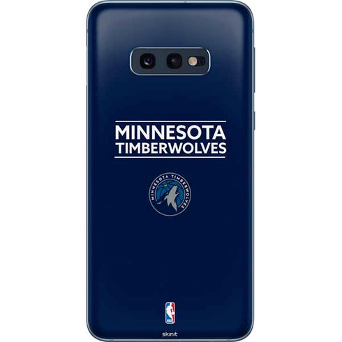 NBA Minnesota Timberwolves Standard - Navy Blue Galaxy S10e Skin