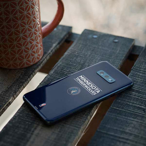 NBA Minnesota Timberwolves Standard - Navy Blue Galaxy S10e Skin