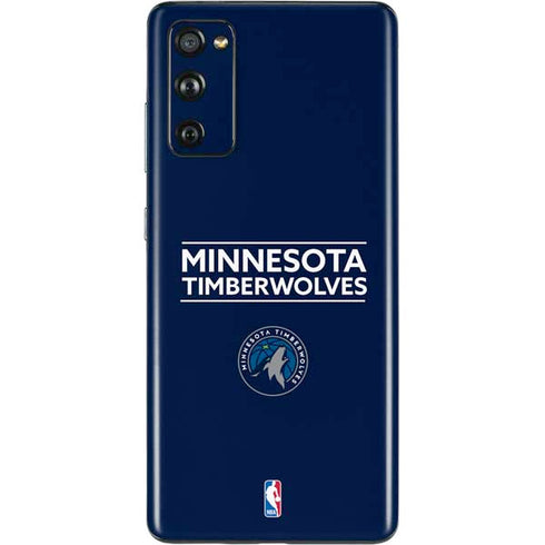 NBA Minnesota Timberwolves Standard - Navy Blue Galaxy S20 Fan Edition Skin