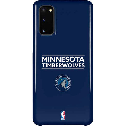 NBA Minnesota Timberwolves Standard - Navy Blue Galaxy S20 Lite Case