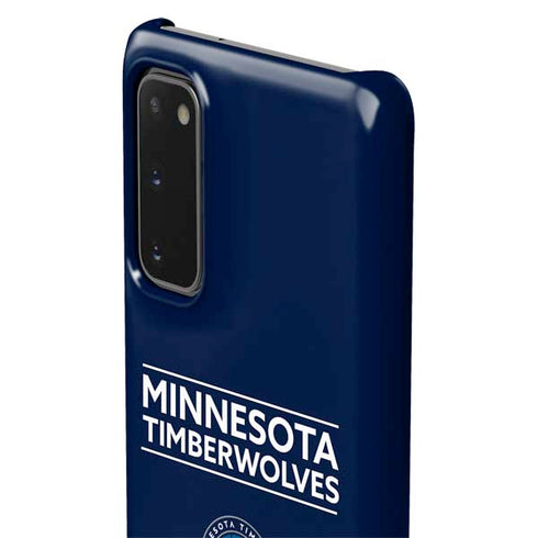 NBA Minnesota Timberwolves Standard - Navy Blue Galaxy S20 Lite Case