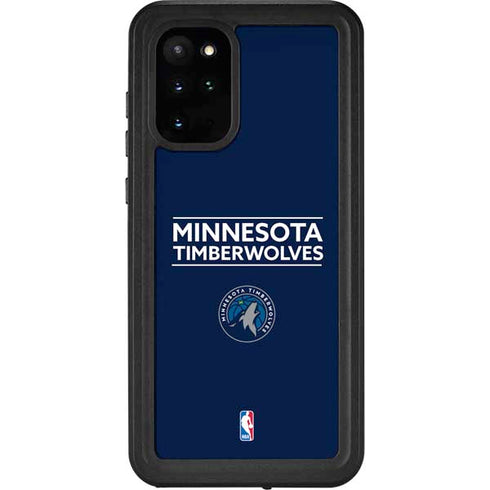 NBA Minnesota Timberwolves Standard - Navy Blue Galaxy S20 Plus Waterproof Case