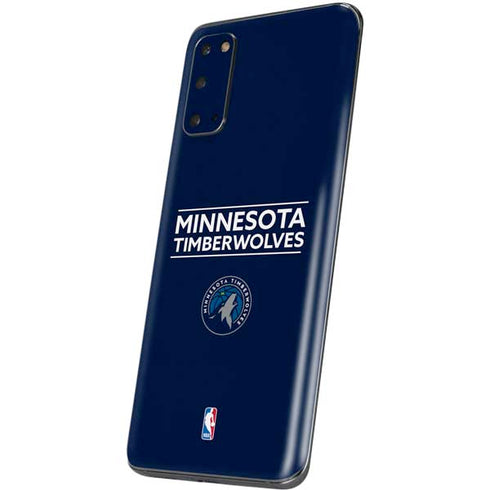 NBA Minnesota Timberwolves Standard - Navy Blue Galaxy S20 Skin
