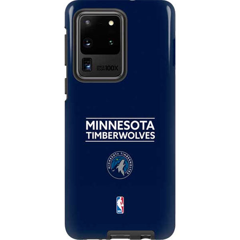 NBA Minnesota Timberwolves Standard - Navy Blue Galaxy S20 Ultra 5G Pro Case