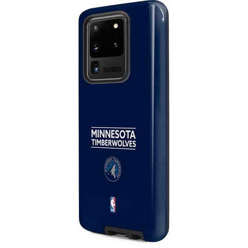 NBA Minnesota Timberwolves Standard - Navy Blue Galaxy S20 Ultra 5G Pro Case