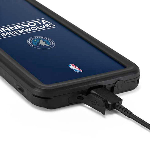NBA Minnesota Timberwolves Standard - Navy Blue Galaxy S20 Waterproof Case