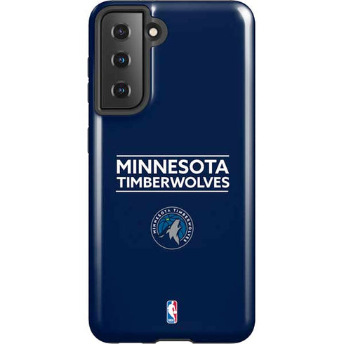 NBA Minnesota Timberwolves Standard - Navy Blue Galaxy S21 5G Pro Case