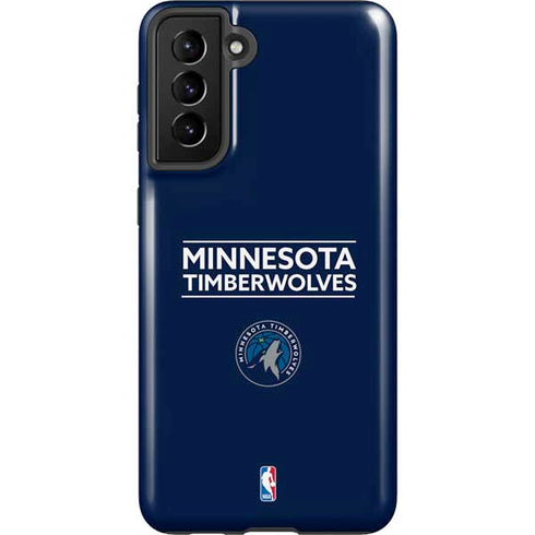 NBA Minnesota Timberwolves Standard - Navy Blue Galaxy S21 FE Pro Case
