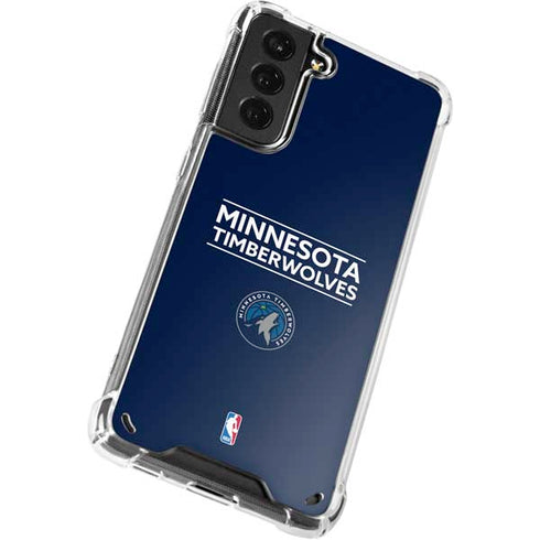 NBA Minnesota Timberwolves Standard - Navy Blue Galaxy S21 Plus 5G Clear Case