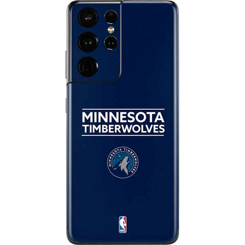 NBA Minnesota Timberwolves Standard - Navy Blue Galaxy S21 Ultra 5G Skin