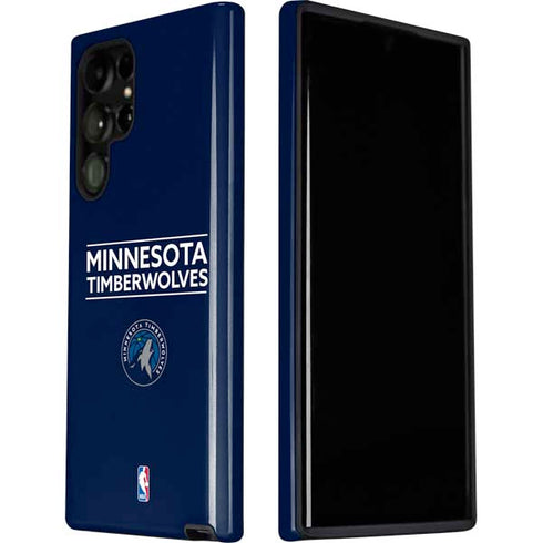 NBA Minnesota Timberwolves Standard - Navy Blue Galaxy S22 Ultra Pro Case