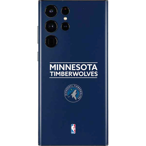 NBA Minnesota Timberwolves Standard - Navy Blue Galaxy S22 Ultra Skin