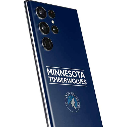 NBA Minnesota Timberwolves Standard - Navy Blue Galaxy S22 Ultra Skin