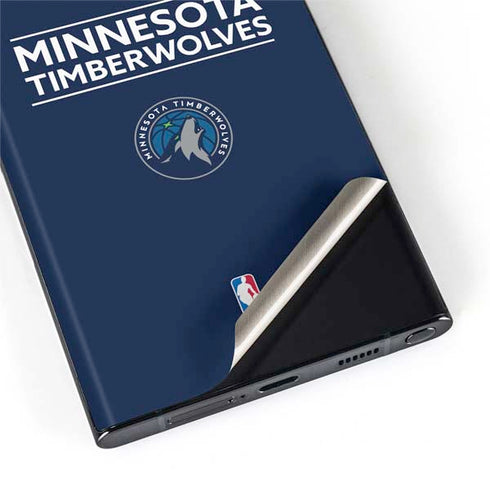 NBA Minnesota Timberwolves Standard - Navy Blue Galaxy S22 Ultra Skin