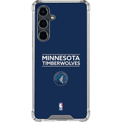 NBA Minnesota Timberwolves Standard - Navy Blue Galaxy S23 FE Clear Case