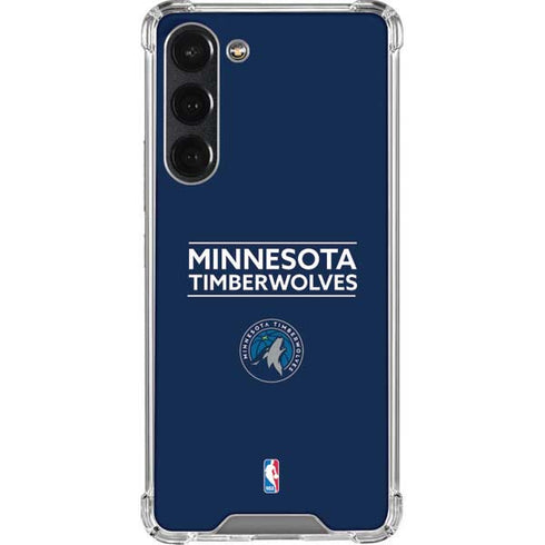NBA Minnesota Timberwolves Standard - Navy Blue Galaxy S23 Plus Clear Case