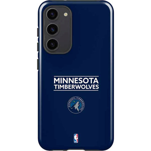 NBA Minnesota Timberwolves Standard - Navy Blue Galaxy S23 Plus Pro Case