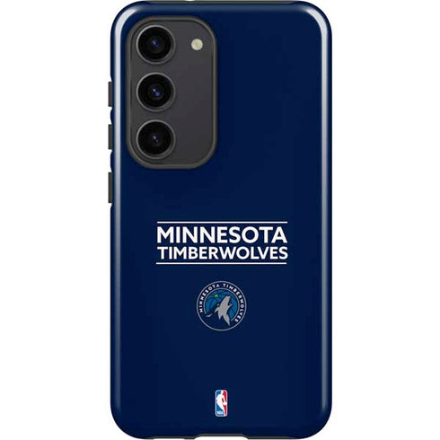 NBA Minnesota Timberwolves Standard - Navy Blue Galaxy S23 Pro Case