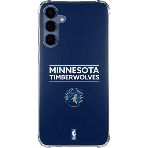 NBA Minnesota Timberwolves Standard - Navy Blue Galaxy S24 Clear Case