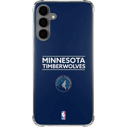 NBA Minnesota Timberwolves Standard - Navy Blue Galaxy S24 Plus Clear Case