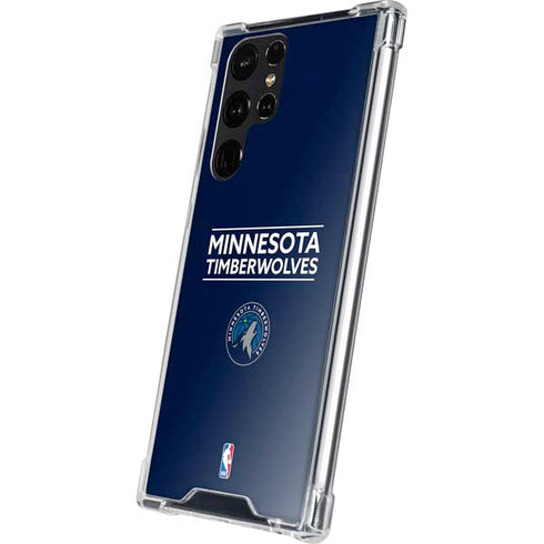 NBA Minnesota Timberwolves Standard - Navy Blue Galaxy S24 Ultra Clear Case
