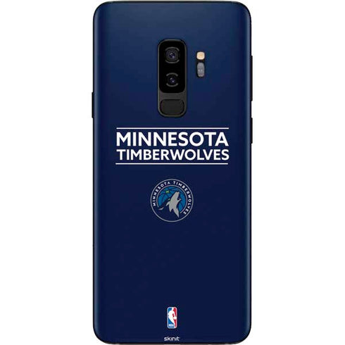 NBA Minnesota Timberwolves Standard - Navy Blue Galaxy S9 Plus Skin