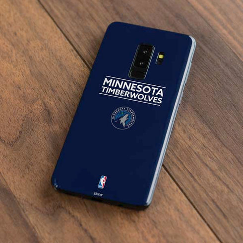NBA Minnesota Timberwolves Standard - Navy Blue Galaxy S9 Plus Skin