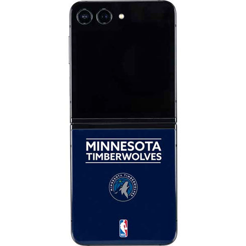 NBA Minnesota Timberwolves Standard - Navy Blue Galaxy Z Flip5 5G Skin