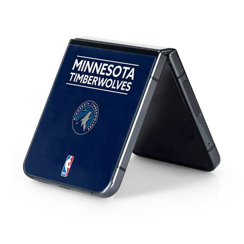 NBA Minnesota Timberwolves Standard - Navy Blue Galaxy Z Flip5 5G Skin