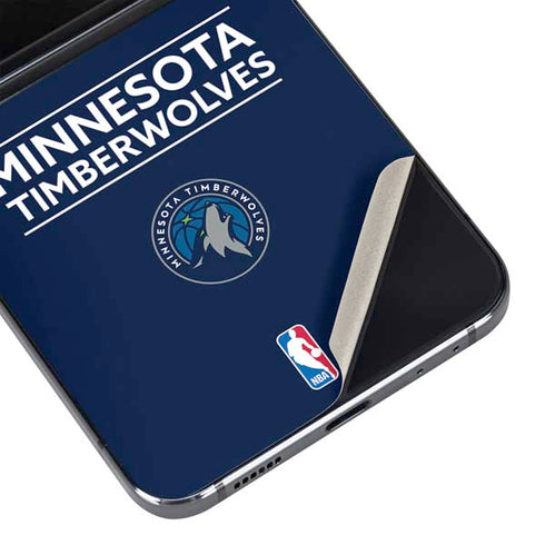 NBA Minnesota Timberwolves Standard - Navy Blue Galaxy Z Flip5 5G Skin