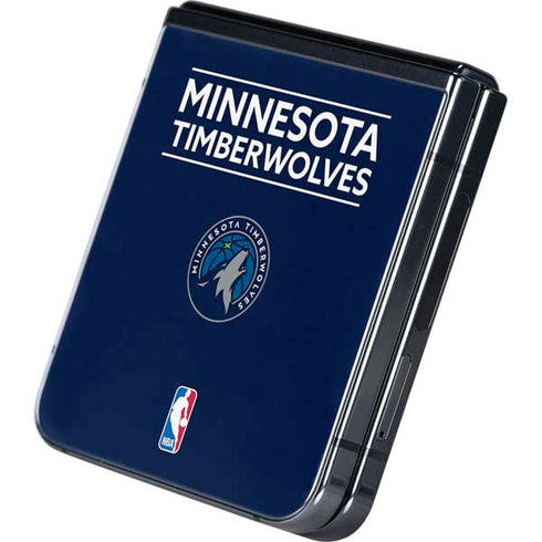 NBA Minnesota Timberwolves Standard - Navy Blue Galaxy Z Flip5 5G Skin