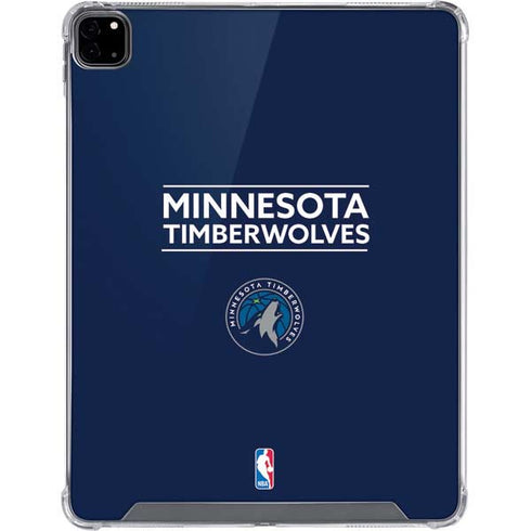 NBA Minnesota Timberwolves Standard - Navy Blue iPad Pro 12.9in (2020) Clear Case