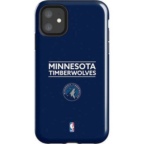 NBA Minnesota Timberwolves Standard - Navy Blue iPhone 11 Impact Case