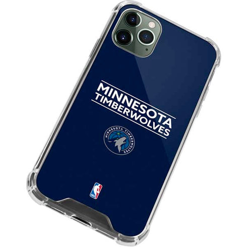 NBA Minnesota Timberwolves Standard - Navy Blue iPhone 11 Pro Max Clear Case